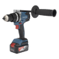 Rotomartillo Inalámbrico 20V / Motor Brushless / Broquero 1/2 in / 120 Nm Par Máximo / 2 Baterías 4.0Ah con Cargador y Maletín