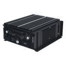 DVR Móvil Híbrido / 12 Canales / 4 TURBO HD + 8 IP PoE / H.265 / 2 Megapixel / 4G / WiFi / GPS+GLONASS / SSD 4 TB / 9-36 VDC / Sin Ventilador