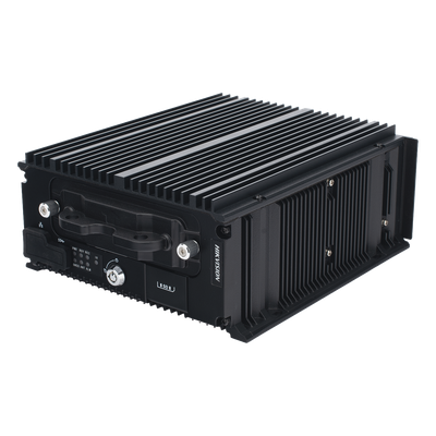 DVR Móvil Híbrido / 12 Canales / 4 TURBO HD + 8 IP PoE / H.265 / 2 Megapixel / 4G / WiFi / GPS+GLONASS / SSD 4 TB / 9-36 VDC / Sin Ventilador