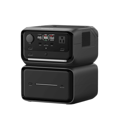 EcoFlow River 3 | Estación de Energía Portátil 858Wh Litio LFP / 2 AC 300 W (Max. 550W) / 1 USB-C 100W / 2 USB -A 12W / Cargador de Coche 8A a 12 o 24V / Conectividad WiFi y Bluetooth (App) / Carga