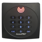 Lector de Proximidad con Teclado / 125 kHz / Wiegand 26 bits / Exterior / 86 x 86 x 20 mm / 120 m (394 pies) máx.
