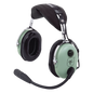 Auriculares de ala fija con atenuación de ruido pasivo para aviación general