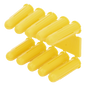 Taquete amarillo 7/32\" para tornillos 8mm x 1\" (100pzs) (1102-02100)