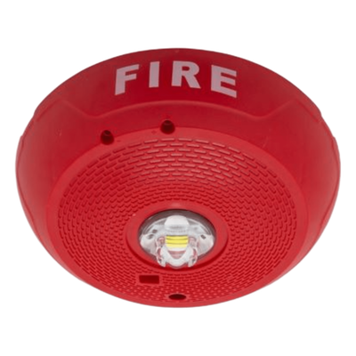Lámpara estroboscópica LED para techo, sin bocina, candela seleccionable, color rojo, compatible con SpectrAlert