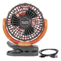 Ventilador Inalámbrico-Portátil Recargable Ideal para el Trabajo. Montable por Pinza o por Potentes Imanes. Incluye cable USB-C
