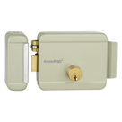 Cerradura Eléctrica / Doble Cerrojo / 12 VCA 2.5 A / Activación por Pulso 2 s / Exterior / Puerta Izquierda