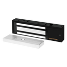 Chapa Magnética / 1200 lbs (545 kg) / Sensor de Adherencia y Posición / LED de Estado / 12/24 VDC Seleccionable / Aluminio Anodizado
