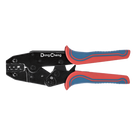 Pinza de Crimpado / Sistema de Trinquete / 9\" (228.6 mm) / Cables Solares 10-14 AWG (2.5-6 mm²) / Mordazas Hierro-Níquel / Mango PVC Ergonómico