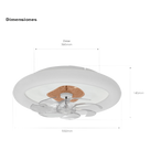 Ventilador de Techo con Luminario LED / 88 W / 3 Temperaturas de Color 2700K-6500K / 6 Velocidades / Diámetro 500 mm / Dimeable / 110 V CA 50/60 Hz