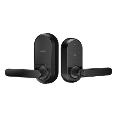 Cerradura Inteligente Wi-Fi / Escáner de Huella Digital / Teclado Táctil / Compatible con App / 8 Baterías AA / Puerta Interior y Exterior / Función Normalmente Abierto / FCC Clase B