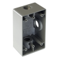 Caja Condulet FS de 3/4\" ( 19.05 mm) con tres bocas a prueba de intemperie.