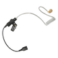 Auricular de tubo acústico transparente con cable de fibra tranzada con conector SNAP tipo MIRAGE. Requiere micrófono de solapa de 1 o 2 hilos de la Serie SNAP.