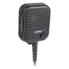 Micrófono-Bocina para Radio Portátil / Control de Volumen / PTT 1 Millón de Ciclos / Jack 2.5 mm / Cable Espiral 40 lb / Clip 360° / MIL-STD-810