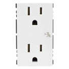 Módulo Dúplex de Contactos Eléctricos / 10A / 127V / Sistema de Seguridad Antiobjetos / Compatible con Cajas para Pavimento / Embornamiento a Tornillo