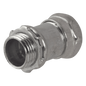 Conector Recto Compresión de Acero Galvanizado para Pared Delgada de 1/2\" .