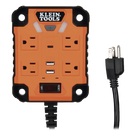 Multicontacto Industrial / 4 Salidas 120 Vca / 2 USB-A y 1 USB-C / Luces LED Integradas / Soporte Magnético / Cable 5' (1.5 m)
