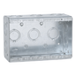 Caja Multigang de 3 Gangs / Profundidad de 2-1/2\" / 16 Entradas de 1/2\" y 3/4\".