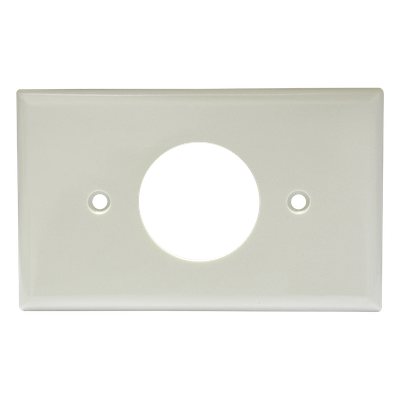 Placa de plástico para contacto sencillo.