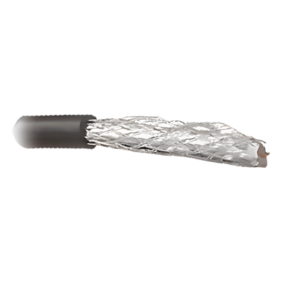 Cable Coaxial 75 Ohm con Blindaje de Cinta de Poliester Aluminizado y 40% de Malla de Aluminio 95%, Aislamiento de Polietileno Espumado.