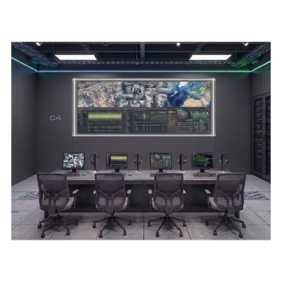 Videowall 3x2 / 6 Pantallas 55\" Full HD / Bisel 3.5 mm / Decodificador 16 Salidas HDMI 4K / 256 Canales / Montaje de Pared / Operación 24/7