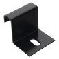 Grapa de Fijación para Escalera Tubular de 1.5\" de Peralte y 12\" de Ancho, Acabado con Pintura Epóxica Color Negro, Ideal para la Sujeción Segura de la Escalera Tubular a la Estructura