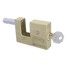 Candado para Cortina Metálica / Cuerpo de Latón Macizo / 5 Pernos de Combinación / Cerrojo de Balín / Acabado Cromo