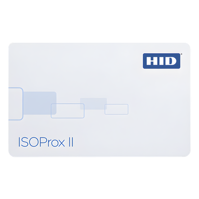 Tarjeta de Proximidad ISOProx II HID  (Delgada) (1386LGGMV) Perforada Verticalmente / Garantía de por Vida / 1586/ 1386