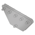 Placas Igualadoras para Retenidas / 5 Retenidas / Galvanizado en Inmersión / 20x20x50 cm / Acero ASTM A-36 / Tornillería Incluida