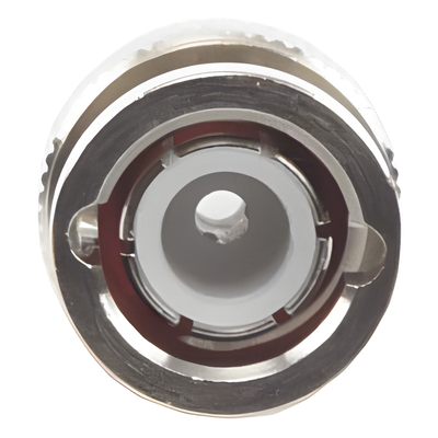 Conector BNC Macho / Anillo Plegable / Bronce Niquelado / Contacto Oro / Para LP-195, LMR-195, RG-58/U, RG-142/U