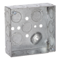 Caja Cuadrada 4 x 4\"/Profundidad 1- 1/2\"/ 10 Entradas de 1/2\" y 6 TKO (1/2\"-3/4\").