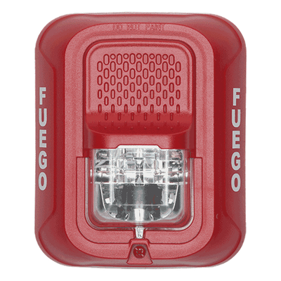 Lámpara Estroboscópica para Montaje en Pared, Color Rojo, Nivel de Candelas Seleccionable, Nuevo Diseño Moderno y Elegante y Menor Consumo de Corriente