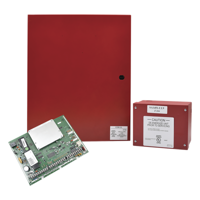 Panel de control híbrido de incendio e intrusión comercial, 8 particiones, hasta 250 zonas cableadas, inalámbricas o V-Plex, compatible con AlarmNet y Total Connect