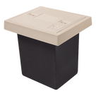 Registro de Telecomunicaciones / 1 Tapa / Resistencia 2.5 Toneladas / Uso Peatonal / Tapa 59.5x59.5 cm / Impermeable