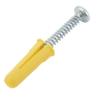 Kit de Fijación / 20 Taquetes de 1\" (25.4 mm) / 20 Tornillos 8 mm x 1\" (25.4 mm) / Doble Expansión / Carga 50 kg / Polietileno HDPE
