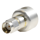 Adaptador RF Coaxial / Bronce Chapado en Plata / Contactos Centrales en Oro / Dieléctrico de Teflón / Configuración Flexible M-M, M-H, H-H