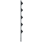Poste de Paso para Cercas Eléctricas / Tubo de Acero Galvanizado / 5 Aisladores / Longitud 1.2 m (3.9 ft) / Diámetro 25 mm (1 in) / Peso 0.92 kg