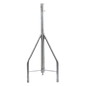 Tramo de Remate / Copete, tubo industrial 1 1/4\" con tubo central 2 3/8\", galvanizado por electrólisis.