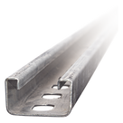 Canal Perforado / 4 x 2 cm / Calibre 16 / Acero Pregalvanizado / 3 m (9.8 ft) / Costillas de Refuerzo