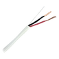 Bobina de 305 Metros (1000 Pies) / 2 x 18 AWG / Cable / Blanco / Para Aplicaciones de Alarma / Audio / Control de Acceso / Certificado UL / Resistente al Fuego / Para Interior