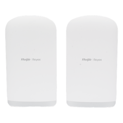 Kit Punto a Punto Ruijie RG-EST350G / Wi-Fi 5 (802.11ac Wave2) 867 Mbps / Antena 16 dBi MIMO 2x2 MU-MIMO / 3 Puertos Gigabit / Alcance 5 km (16,404 ft) / IP55 / Administración Cloud
