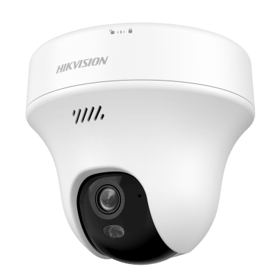 Turret PT IP 3 Megapixel (2K) Megapixel / Lente 2.8 mm / Dual Light (10 mts IR + 10 mts Luz Blanca) / Wi-Fi 6 / Interior / ACUSENSE / dWDR  / H.265 / Audio Bidireccional (Micrófono y Bocina) / 5 VC