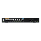Router Gigabit VPN / Balanceador de cargas / 60,000 sesiones NAT / 9 puertos RJ45 Gigabit + 2 puertos SFP / PoE entrada y salida / Compatible con GWN Cloud