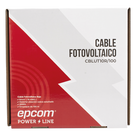 Cable Fotovoltaico / 6 mm² (10 AWG) / 1000/2000 V / Rango -40°C a 120°C / Rollo 100 m / UL 4703 y TUV