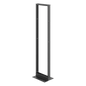 Rack Abierto de 2 Postes Estándar de 19 in / 45U / 2.13 m (7 ft) de Altura / Aluminio 6063-T6 / Rieles Roscados 12-24 UNC / Patrón EIA Universal / Negro RAL 9005