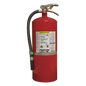 Extintor recargable de polvo químico seco multipropósito de 18 lb para fuegos clase A, B y C, con colgador de pared