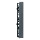 Organizador de Cable Vertical / 45 Espacios de Rack / 6.9 pies de Alto / 131 Cables CAT6 / Frontal Sencillo / ABS Negro