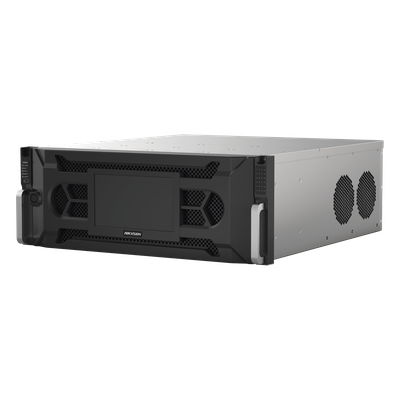 NVR 12 Megapixel (4K) / 128 Canales IP / 24 Bahías de Disco Duro / 4 Tarjetas de Red / Soporta RAID / Reconocimiento Facial / Bases de Datos / Filtro de Falsas Alarmas / Detección de Cuerpo Humano