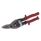 Tijera de Aviación / Corte Izquierdo / Acero Calibre 20 / Longitud 10\" (25.4 cm) / Mango Ergonómico / Bloqueo de Seguridad