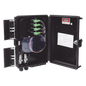 Cierre de Empalme para 24 Fusiones de Fibra Óptica, Interior/Exterior, con 16 Acopladores SC/APC y Splitter 1x16 SC/APC Incluido, IP65