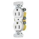Contacto Dúplex Residencial / 15A / 125V / 2P 3H / NEMA 5-15R / 0.93' x 4.19' x 1.52' / Blanco
